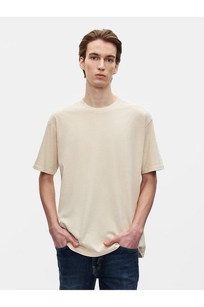 Ltb Μπλουζάκι Loose Beige
