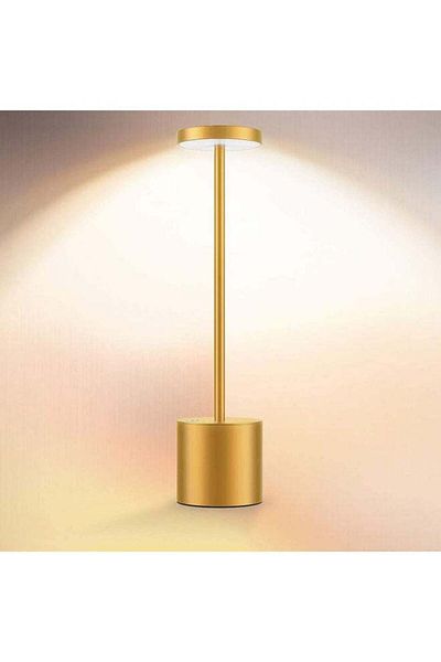 Generic مصباح مكتب LED قابل لإعادة الشحن، يعمل ببطارية لاسلكية 5000 مللي أمبير/ساعة، 3 أوضاع ألوان، مصباح USB قابل للتعتيم