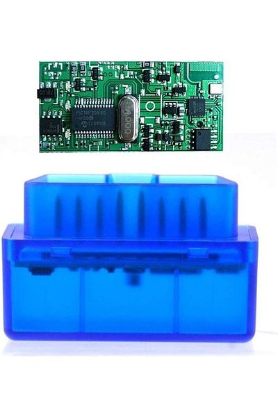 Generic أحدث إصدار من جهاز تشخيص السيارات Elm327 فائق الصغر بتقنية البلوتوث V2.1 Obd2 لبروتوكول Odb2