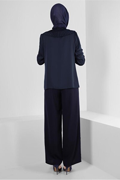 Alvina Wide Leg and Laced Elastic Waist Trousers 70509