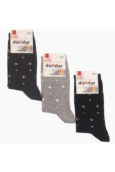 Dündar 5589 Dündar Women's Socks 6 Pack Assorted