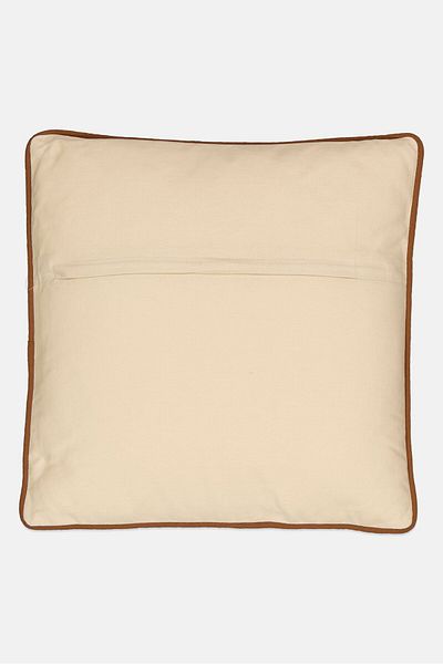 Muy Mucho Piping Contrast Cushion 45 X 45cm, Cream