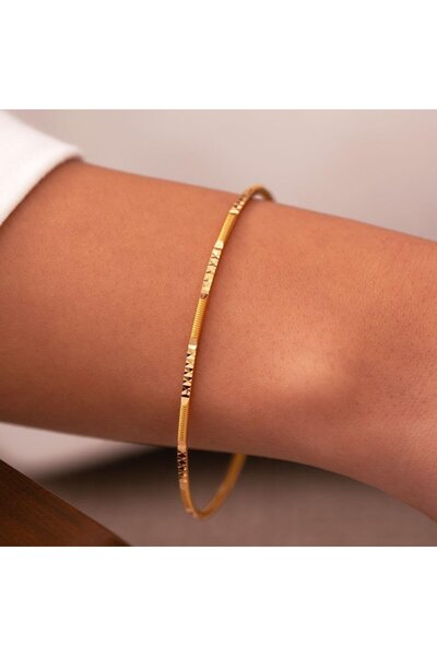 22 Ayar Altın Ajda Yıldız Bilezik 15 gram Yatırımlık