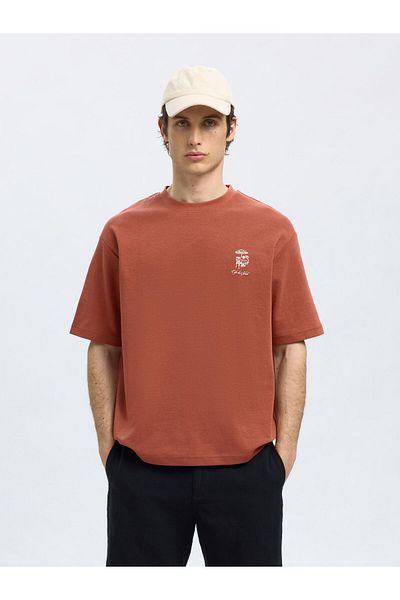 Selected Homme T-Shirt Loose Fit Print