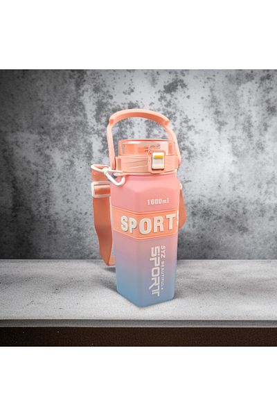imsaconcept Neck-Hanging Tritan Water Bottle 1.6 L Bpa Free for Athletes, Camping and Kids 1St Grade Quality