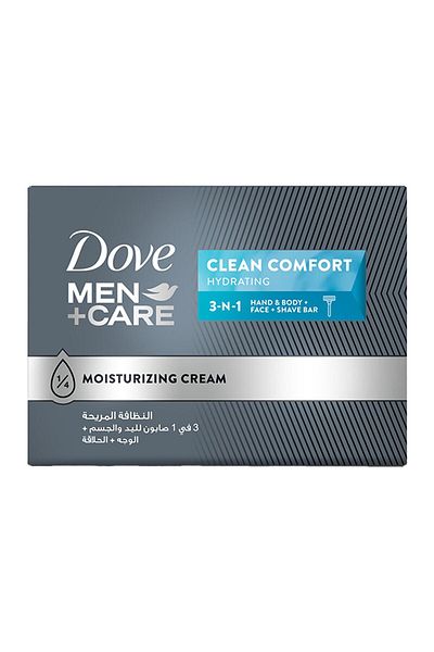 Dove Men+Care Cleansing Bar Clean Comfort 3in1 with ¼ Moisturizing Cream 100 g