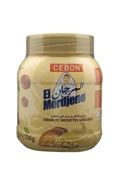 cebon كريمة الموردجين مع قطع البندق المحمص، 700 غرام