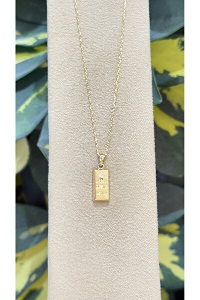 Caner Kuyumcusu 14 Ayar Altın Kolye Külçe Altın