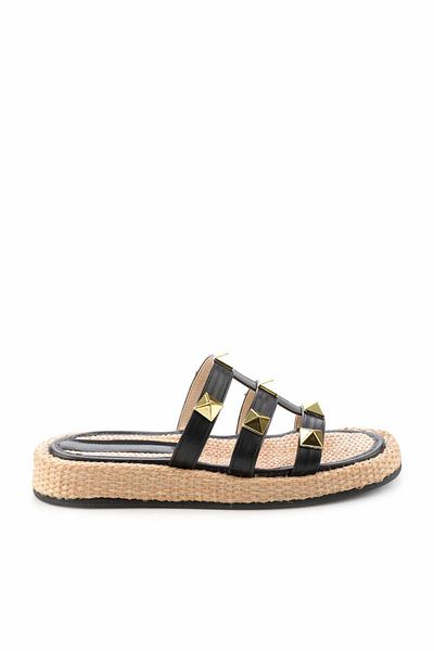 Bambi Women's Black Slippers K04868200109