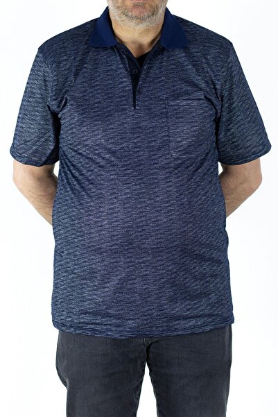 Nacar Regular Polo Yaka Cepli Baba Model Polo Yaka Tişört