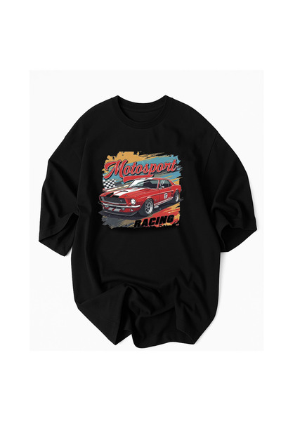 JDM RACING MOTORSPORT Надрукована футболка з 100% бавовни Oversize Tshirt