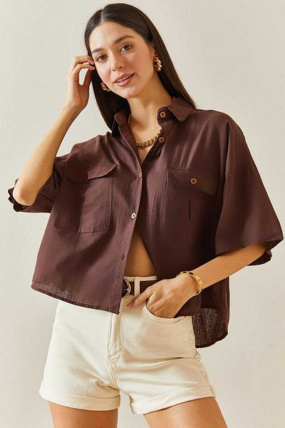 İKLİM LİFE Fakir Sleeve Double Pocket Shirt