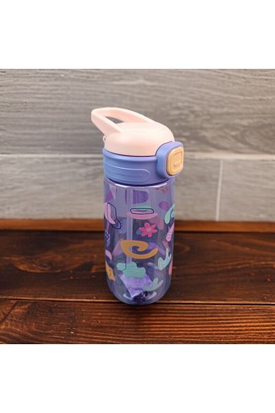 imsaconcept Tritan Water Bottle with Straw for Kids 600 ml Bpa Free 1St Grade Quality