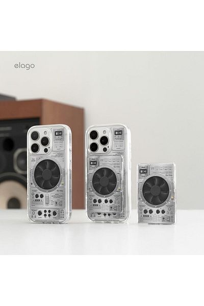 Elago Magnetic Hybrid Clear Compatible with MagSafe for iPhone 16 Case Cover - AMP