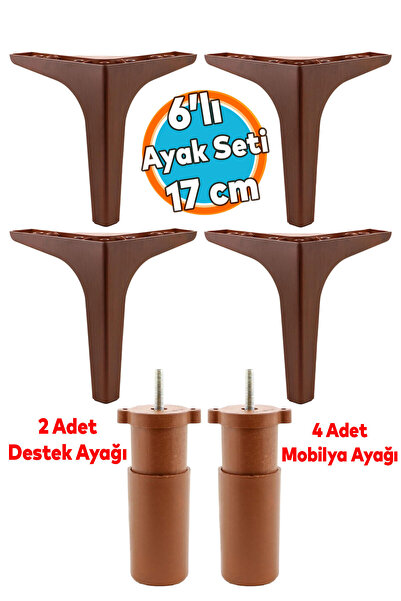 NZB Mobilya Tv Ünitesi Konsol Koltuk Kanepe Destek Ayağı 17 Cm Ahşap Desenli ...