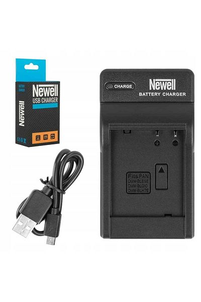 Newell Newell Charger, DC-USB, Panasonic DMW-BLG10 Compatibility, Black