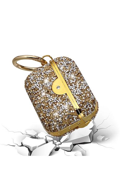 Generic Glitter Case for AirPods 3 Compatible with 3rd Generation Bling Glitter Crystal Cute CASE