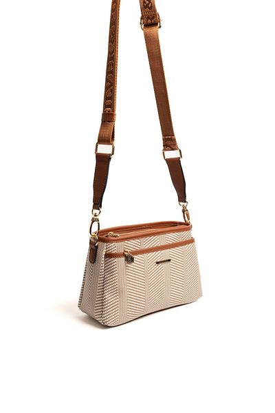 Silver Polo Silver & Polo Beige - Geantă de damă Tan SP1184