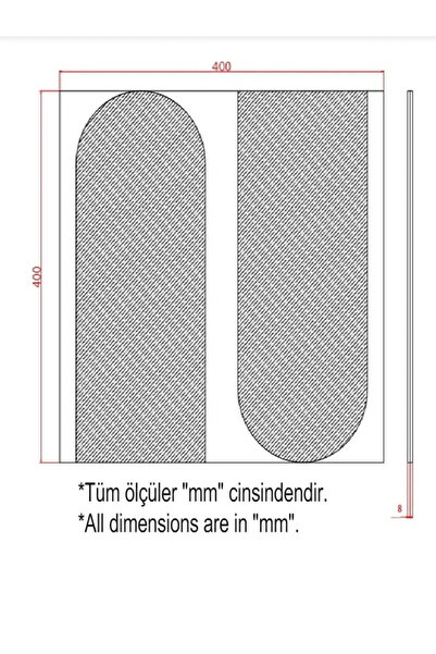 trendkonsept ALAÇATI DUVAR PANELİ (2 ADET) Dekoratif, Duvar Çıtası, Ahşap Duvar Paneli, Boyanabilir, Ham, Mdf