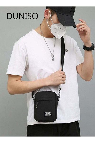 Generic DUNISO Mens Crossbody Bag Shoulder Bag with Adjustable Strap and Top Handle Multi-layer Functional N