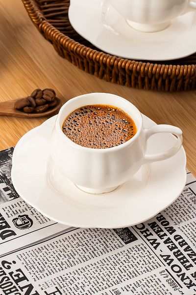 Porsima 11915 Emery 12 Piece 6 Person Porcelain Turkish Coffee Cup Set 90 ml