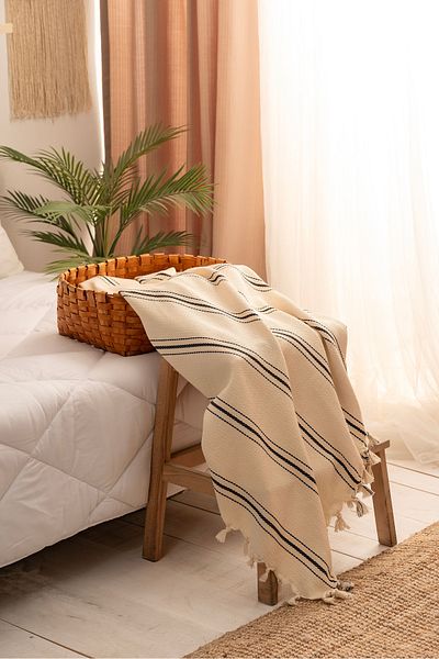 DNR Natural Cotton Soft Double Pique, Sofa Cover, Multi-Purpose Cover 200X320 Cm.