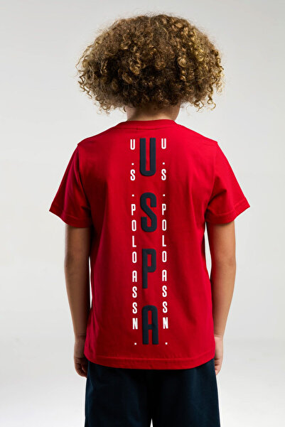 U.S. Polo Assn. Dečački set bermuda u crvenoj i tamnoplavoj boji