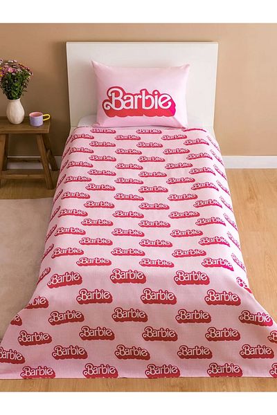 LC Waikiki Lcw HOME Pink B arbie Printed 100% Cotton Μονό Σετ Πικέ 160*220 εκ.