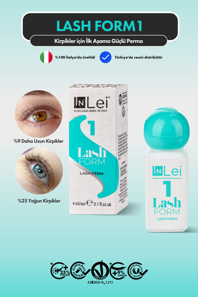 İnLei Lash Filler 25.9 4'lü Tam Boy Kirpik Lifting ve Dolgu Solüsyon Seti Vegan Kirpik Bakım ve Uzatma