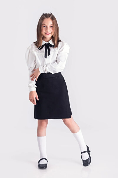 Nacar KIZ ÇOCUK BELİ LASTKLİ ŞORT ETEK OKUL KIYAFETİ