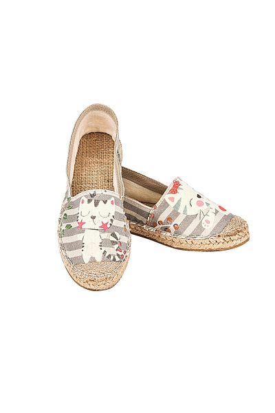 Streetfly Espadrille cu talpă din răchită realizată manual