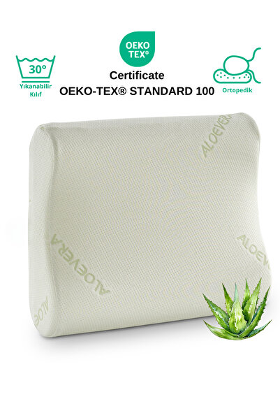 Rudu Pernă medicală din visco ortopedică cu două fețe, cu husă din aloevera, ...