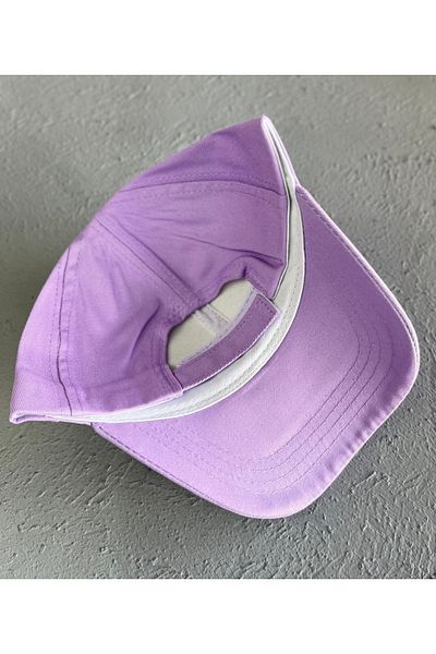 CapZone Hat Baseball Cap Flat Hat Unisex Model Adjustable Velcro on the Back Lilac