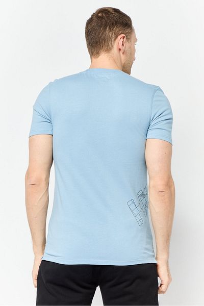 hoka Men Sportswear Fit Short Sleeve Outdoor T Shirt, Blue
