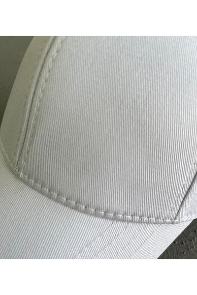CapZone Hat Baseball Cap Flat Hat Unisex Model Adjustable Velcro on the Back White