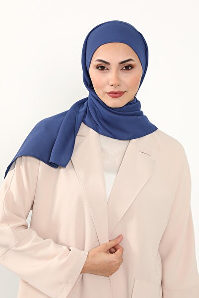 Aisha's Design Πρακτικό κρεπ σάλι, PS-52, Ινδίγκο