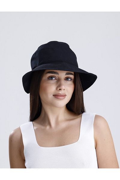 nord arc Uv +50 Sun Protection Women's Bow Detailed Bucket Visor Hat (Size Adjustable)