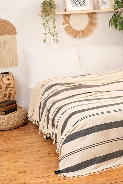 DNR Natural Cotton, Soft Battal Size Pique, Seat Cover, Multi-Purpose Cover 240X260 Cm.