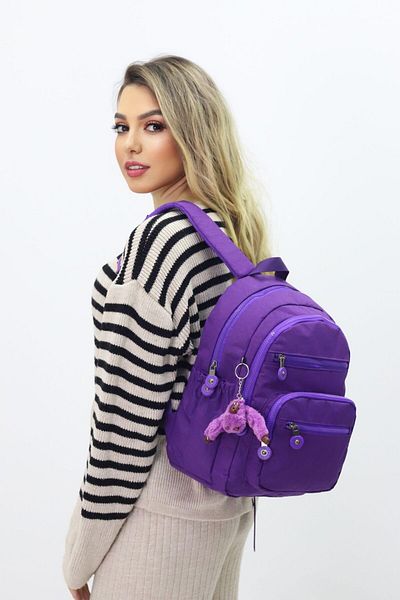 Probag Casual Women's Backpack with Cute Plush Figure – Stylish, Convenient, Suitable for School and Travel