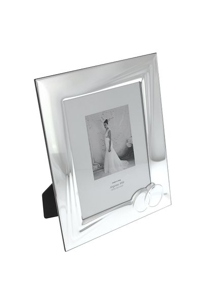 GiftExpress Silver wedding ring photo frame 33cm