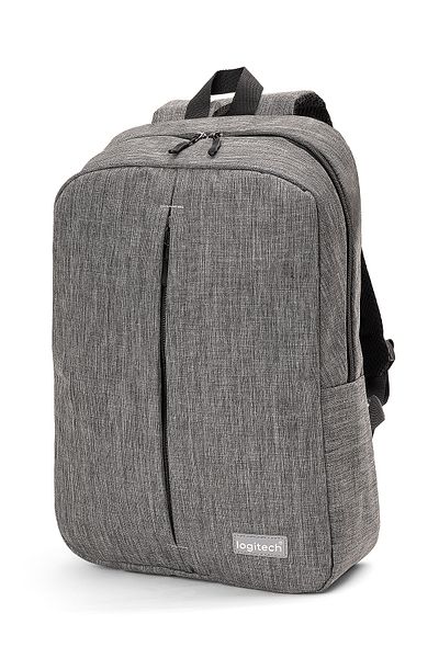 logitech Original 15.6" Inch Laptop Compartment Fabric Notebook Daily Use Travel Business Gray Computer Bag