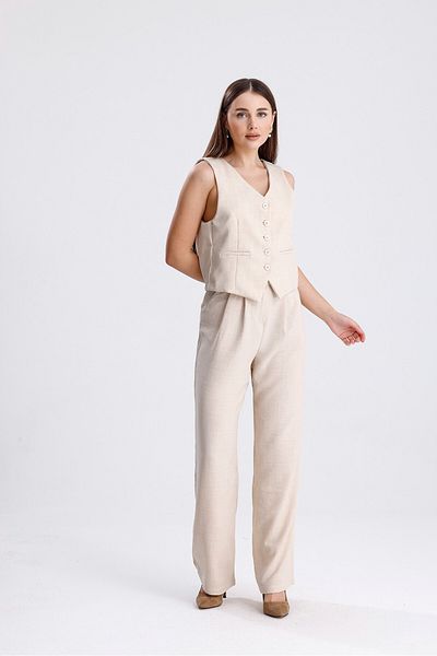 ikomteks Linen Vest Set