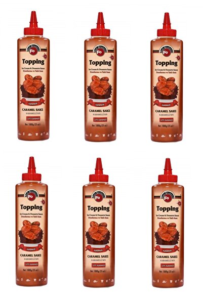 FO Karamel Aromalı Topping Dondurma ve Tatlı Sosu 1 KG x 6 Adet (Koli)