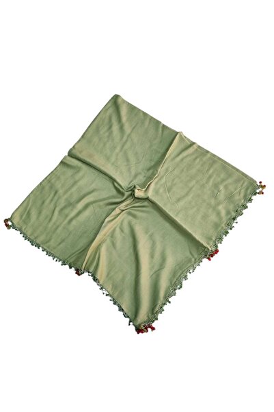 BENLİ El Işi Kiraz Oyalı Düz Renk Eşarp Yazma Çeyizlik Hediyelik 100x100cm