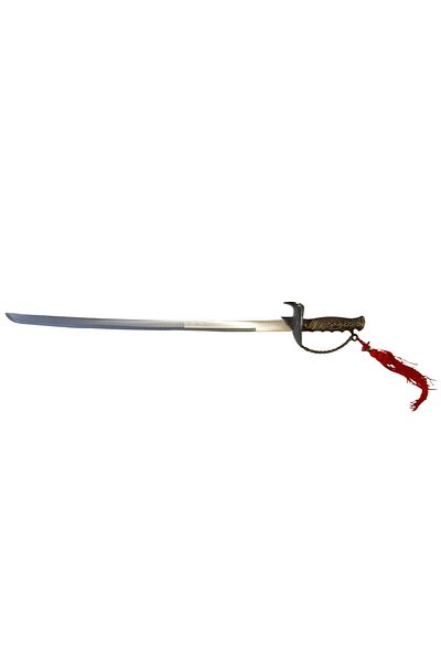 Depox Sabie decorativă IdeallStore®, panoplie, lebădă franceză, argintiu, aluminiu, 82 cm, teacă inclusă