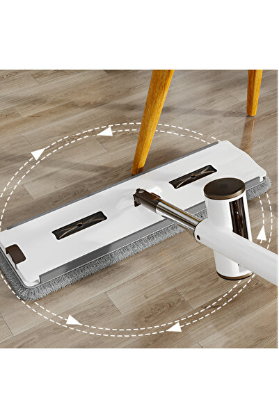 Herum Set of 8 microfiber mop cloths, Grey, 45 x 11 cm