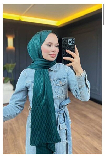 VALORSCARF Valor qoza desen ipek jakar şal zümrüt