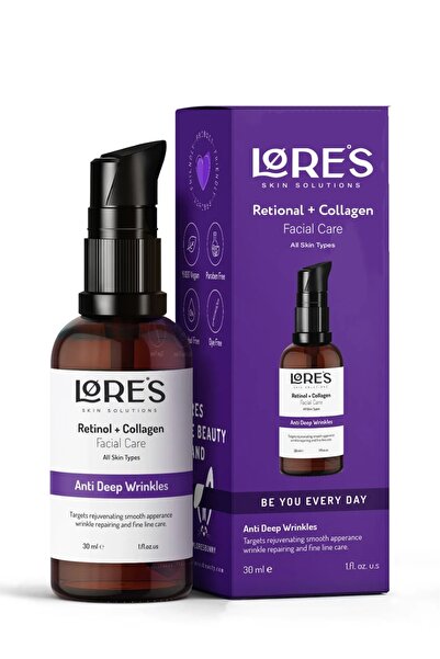 Lores Beauty Sağlık Bakanlığı Onaylı Retinol & Kolajen Serum | Ince Çizgi Ve ...