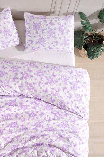 Zeynep Tekstil Cotton Double Duvet Cover Set | Duvet Cover and Pillowcase | Bed Without Sheet