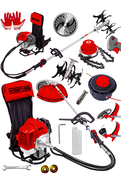 DAFLONG D-POWER SIRT TİPİ ÇAPA APARATI HEDİYELİ BENZİNLİ MOTORLU OT ÇALI TIRP...